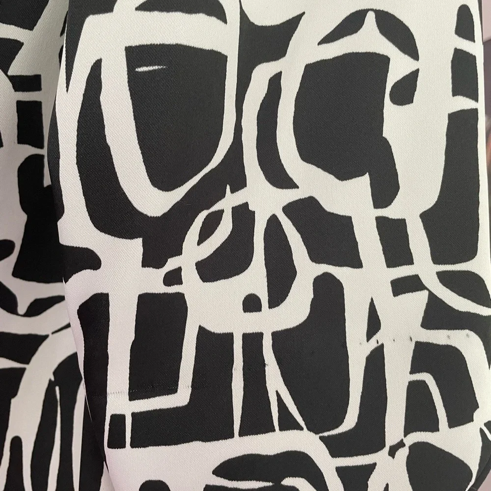 Dress Barn Abstract Monochrome Suit Jacket, L - Picture 5 of 10